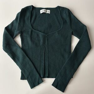 Abercrombie Square Neck Knit Top